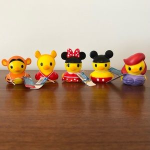 New! Set of 5 Target Bullseye Disney Rubber Ducks
